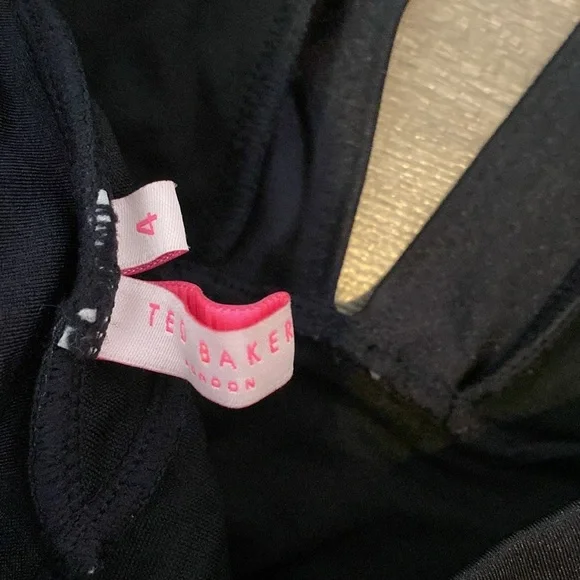 Ted Baker London Ralinda Triangle Cut Out Swimsuit Size 4 Women - Picture 4 of 5